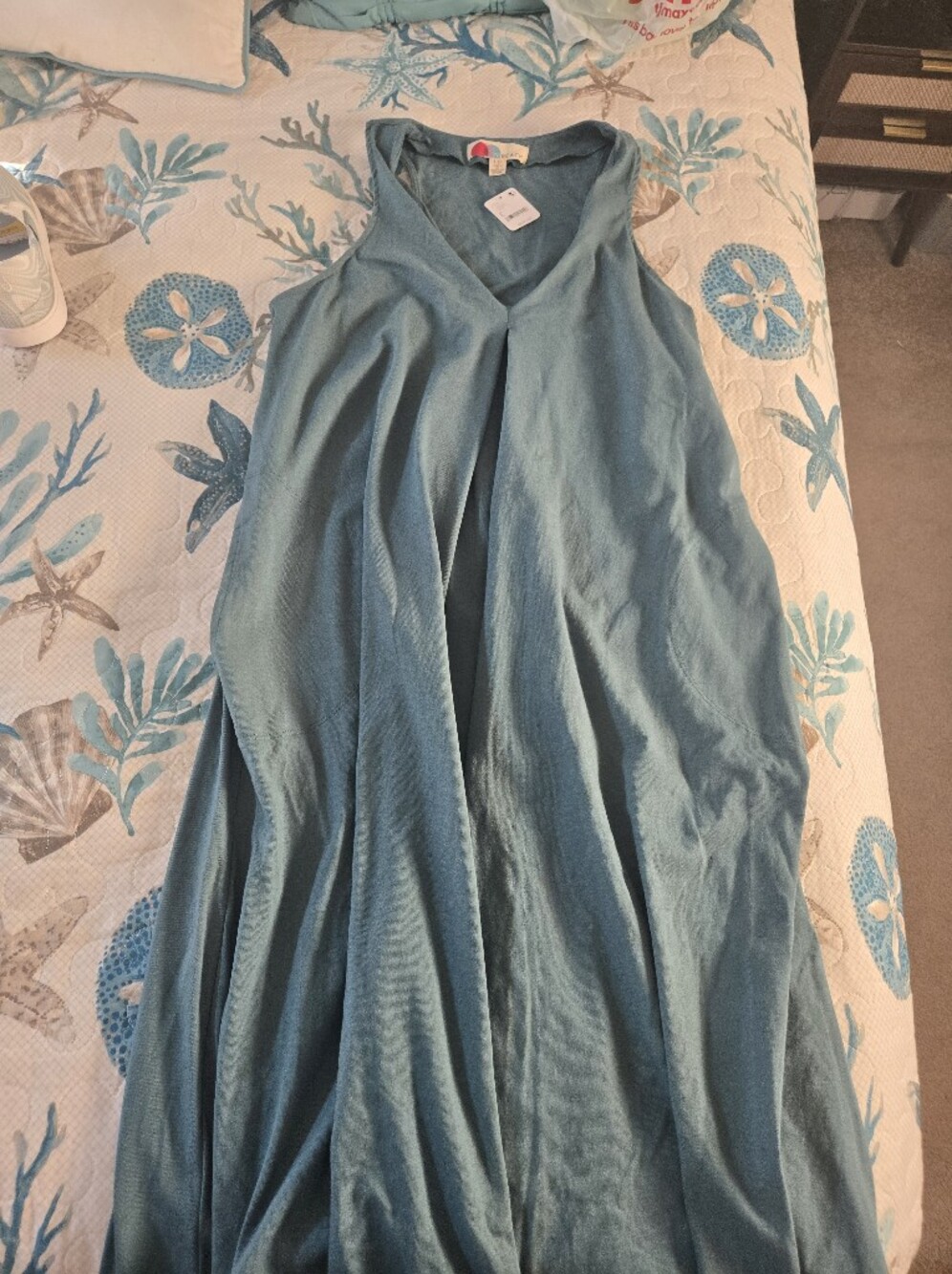 Free People Dusty Blue Beach Dress